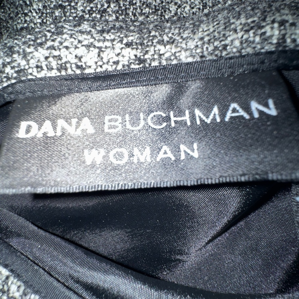 Dana Buchman Gray and Black A-Line Skirt - Picture 5 of 6